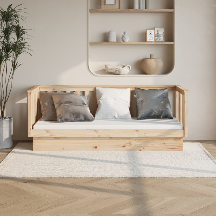 Dormeuse 90x190 cm in Legno Massello di Pino cod mxl 35279