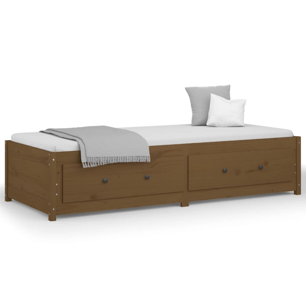 Dormeuse Miele 80x200 cm in Legno Massello di Pino cod mxl 54336