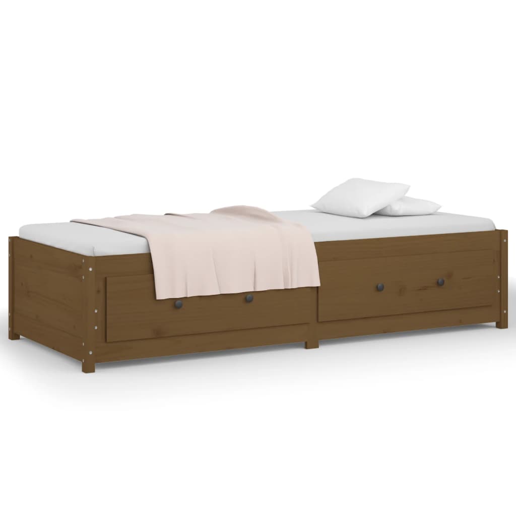 Dormeuse Miele 80x200 cm in Legno Massello di Pino cod mxl 54336