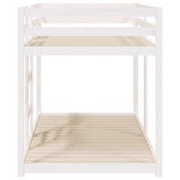 Letto a Castello Bianco 90x190 cm in Legno Massello di Pino 821655