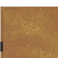 Cancello da Giardino 105x80 cm in Acciaio Corten 153202