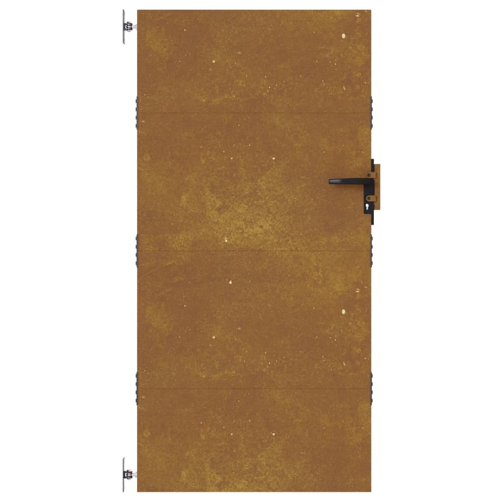 Cancello da Giardino 85x175 cm in Acciaio Corten 153260