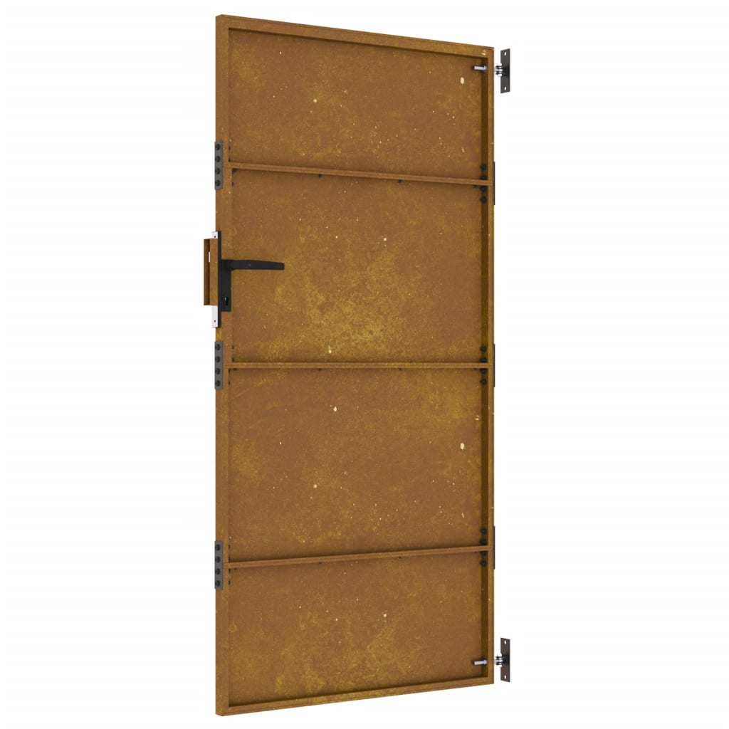 Cancello da Giardino 85x175 cm in Acciaio Corten 153260