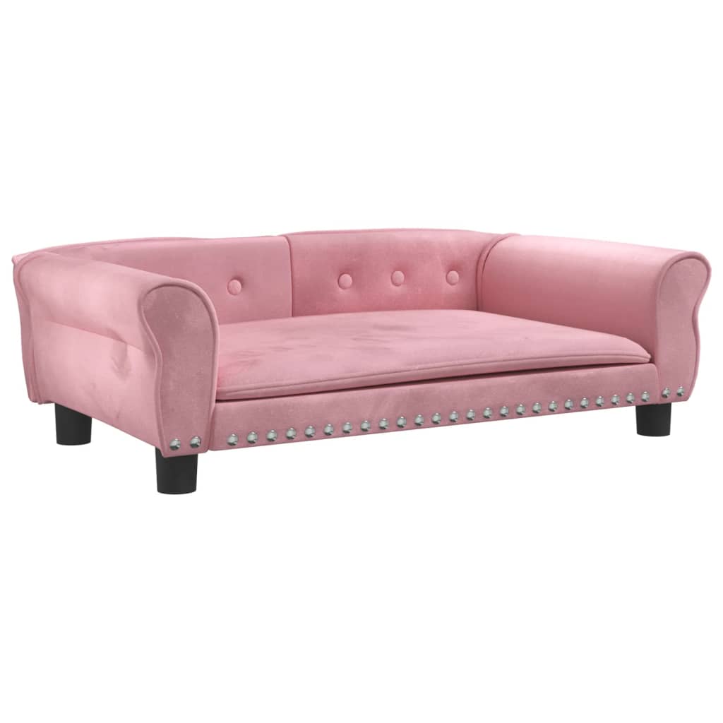 Lettino per Cani Rosa 95x55x30 cm in Vellutocod mxl 119154