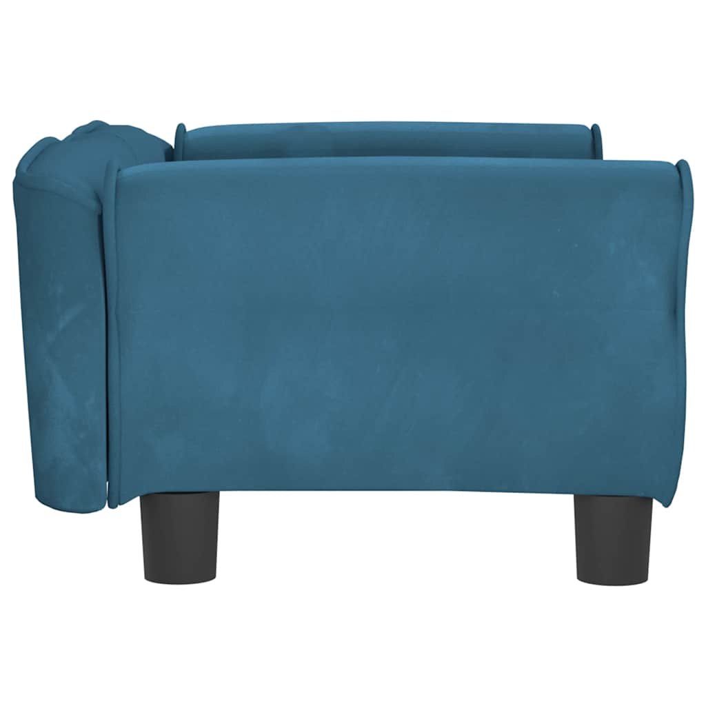 Lettino per Cani Blu 70x45x30 cm in Velluto 171824