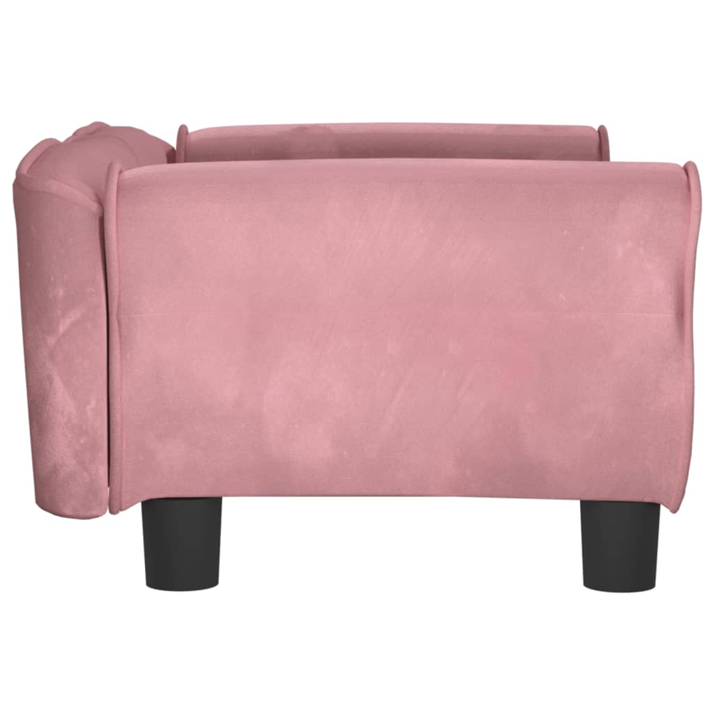 Lettino per Cani Rosa 70x45x30 cm in Velluto 171827