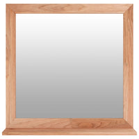 Specchio da Parete 55x55 cm in Legno Massello di Noce 350358