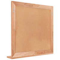 Specchio da Parete 55x55 cm in Legno Massello di Noce 350358