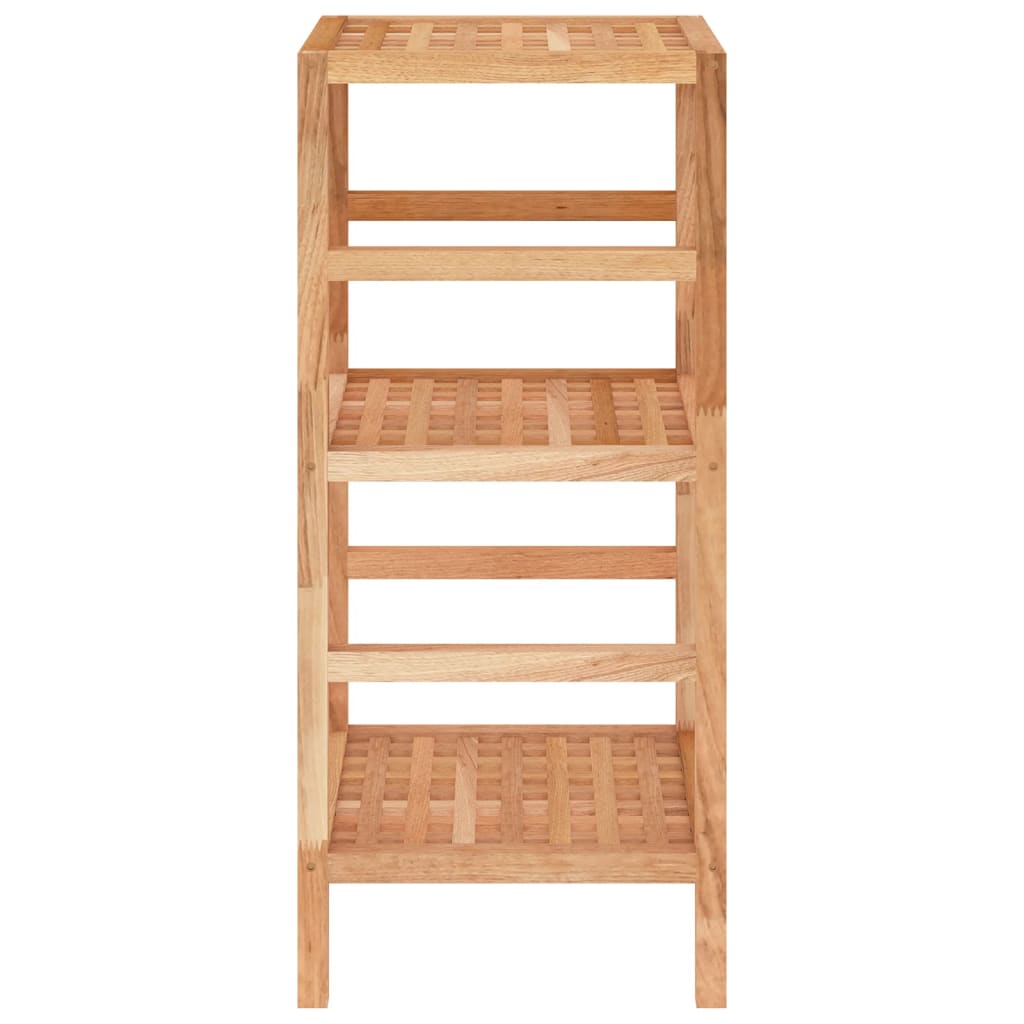 Scaffale da Bagno 35,5x35,5x79 cm in Legno Massello di Noce 350363