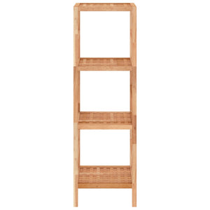 Scaffale da Bagno 35,5x35,5x112,5 cm in Legno Massello di Noce 350364