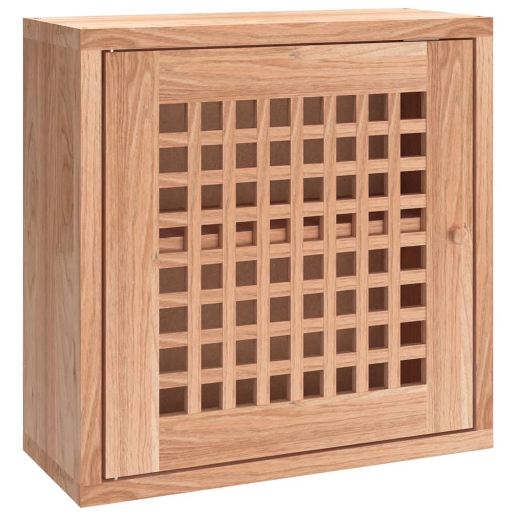 Armadietto da Parete 42x18x42 cm in Legno Massello di Noce 350367