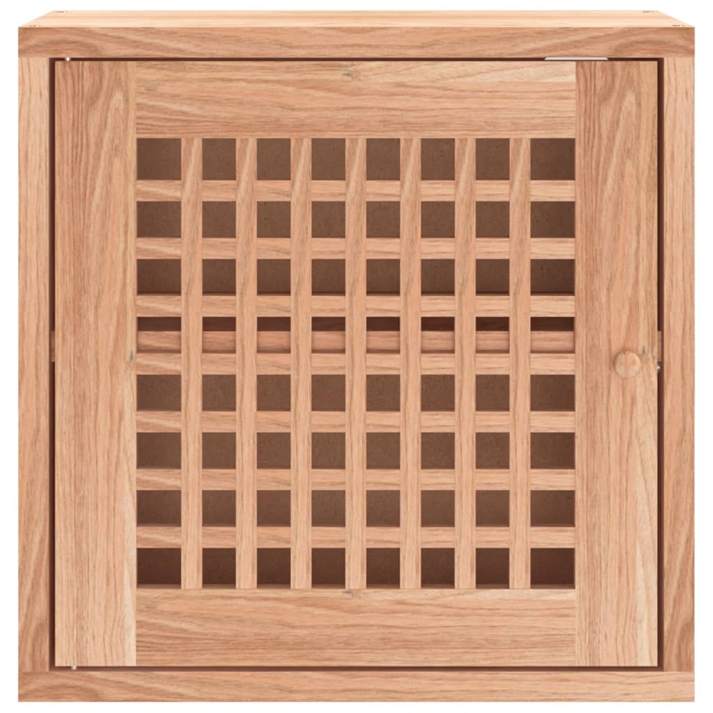 Armadietto da Parete 42x18x42 cm in Legno Massello di Noce 350367