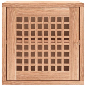 Armadietto da Parete 42x18x42 cm in Legno Massello di Noce 350367