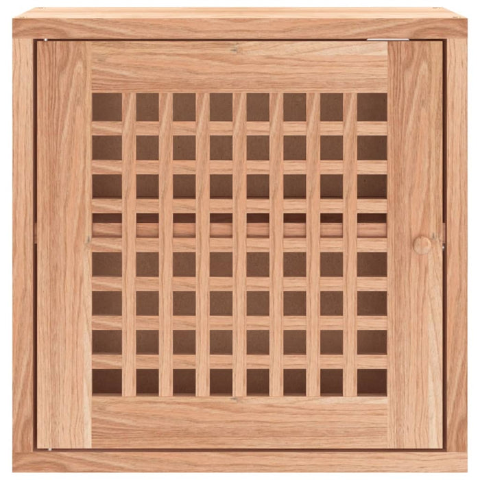 Armadietto da Parete 42x18x42 cm in Legno Massello di Noce 350367