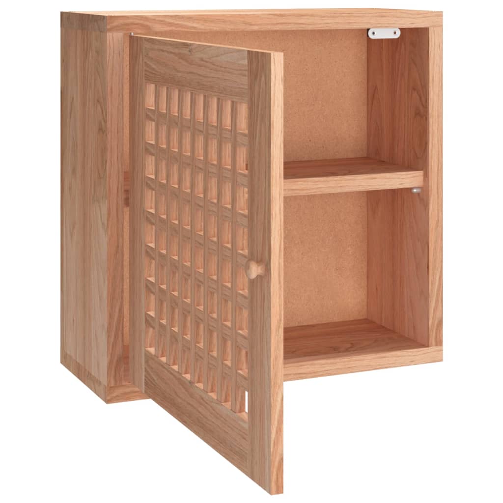 Armadietto da Parete 42x18x42 cm in Legno Massello di Noce 350367