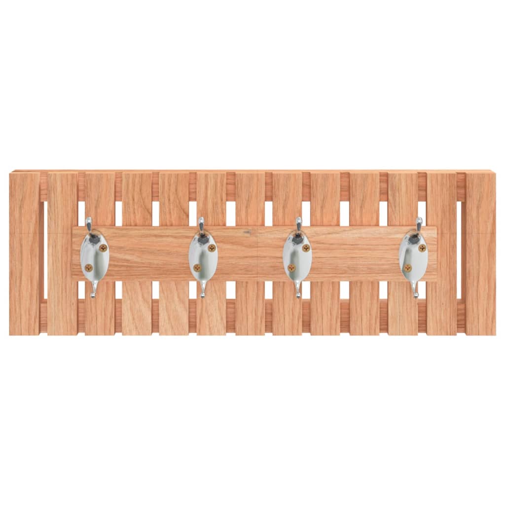 Appendiabiti da Parete 42x8,5x14 cm in Legno Massello di Nocecod mxl 82357