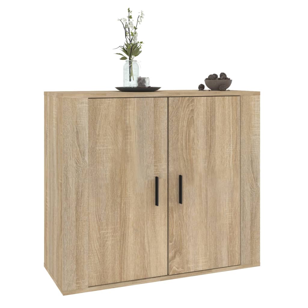 Credenza Rovere Sonoma 80x33x70 cm in Legno Multistrato cod mxl 18540