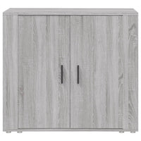 Credenza Grigio Sonoma 80x33x70 cm in Legno Multistrato cod mxl 9279