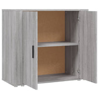 Credenza Grigio Sonoma 80x33x70 cm in Legno Multistrato cod mxl 9279