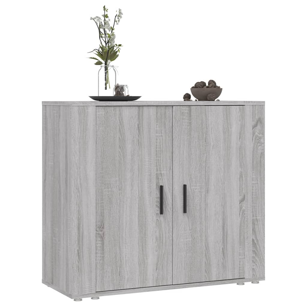 Credenza Grigio Sonoma 80x33x70 cm in Legno Multistrato cod mxl 9279