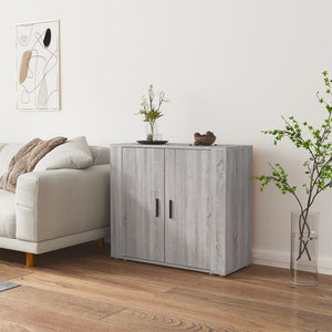 Credenza Grigio Sonoma 80x33x70 cm in Legno Multistrato cod mxl 9279