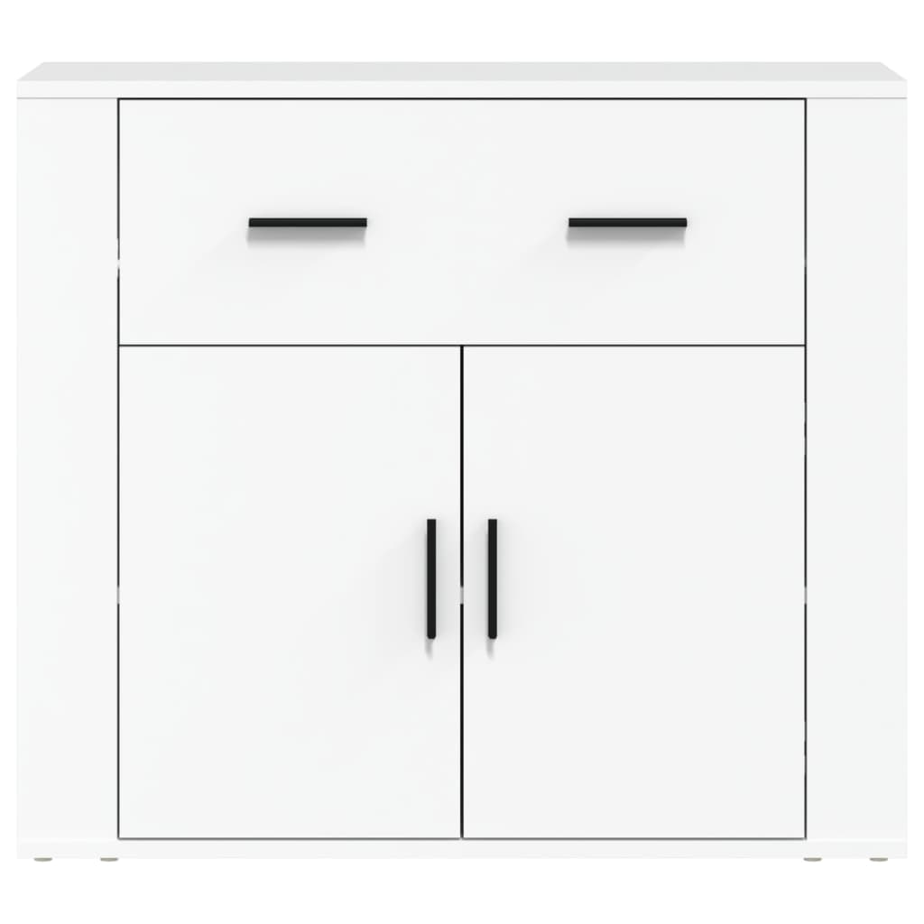 Credenza Bianca 80x33x70 cm in Legno Multistrato 816568