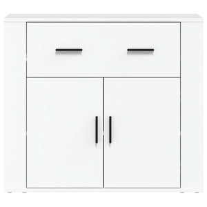 Credenza Bianca 80x33x70 cm in Legno Multistrato 816568