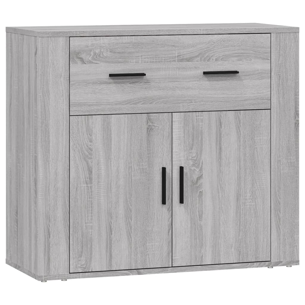 Credenza Grigio Sonoma 80x33x70 cm in Legno Multistrato 816574