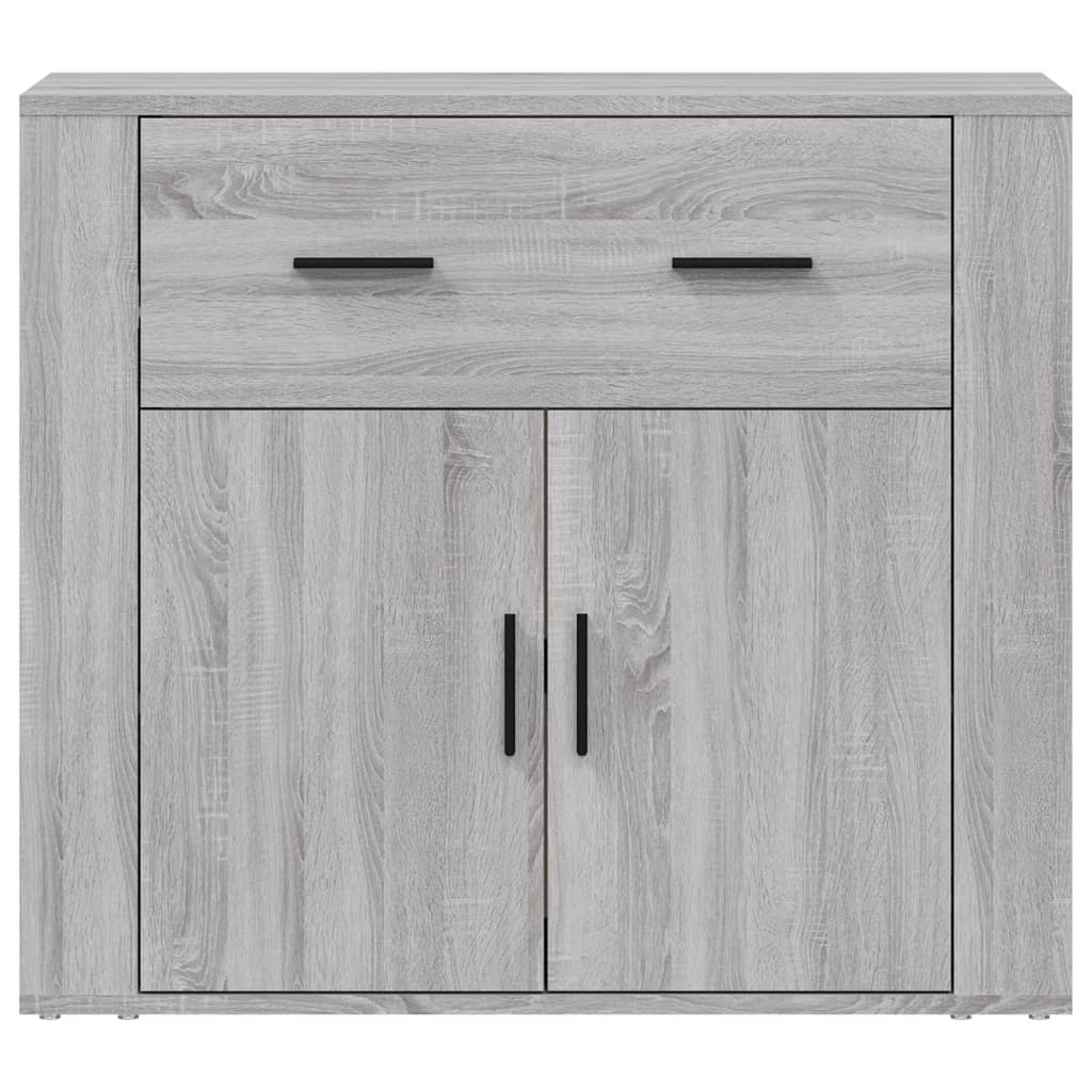 Credenza Grigio Sonoma 80x33x70 cm in Legno Multistrato 816574