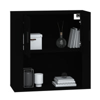 Mobile a Parete Nero 80x33x80 cm in Legno Multistrato cod mxl 17204