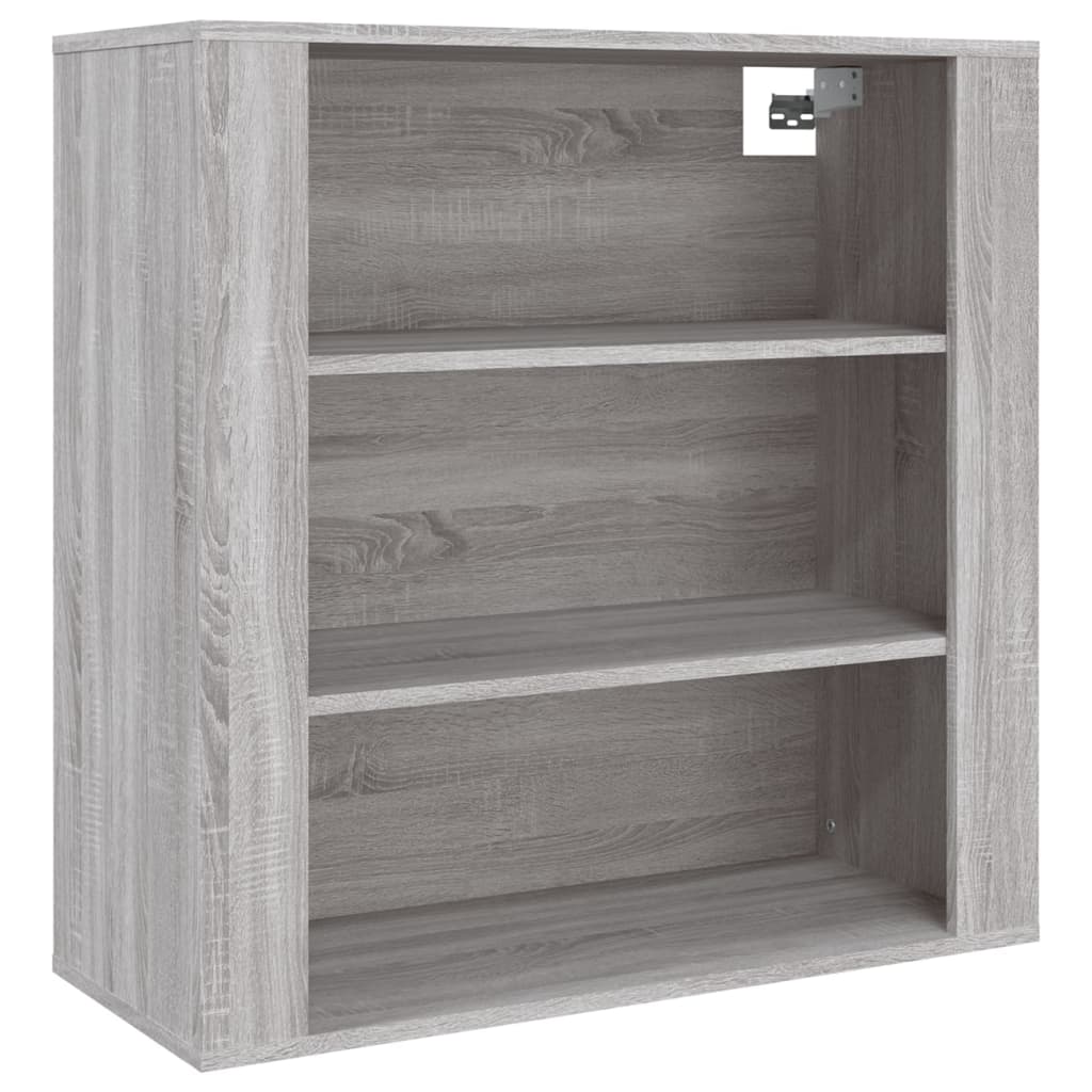 Mobile Pensile Grigio Sonoma 80x33x80 cm in Legno Multistrato 816598