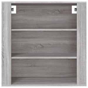 Mobile Pensile Grigio Sonoma 80x33x80 cm in Legno Multistrato 816598