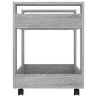 Carrello Scrivania Grigio Sonoma 60x45x60 cm Legno Multistrato cod mxl 37418