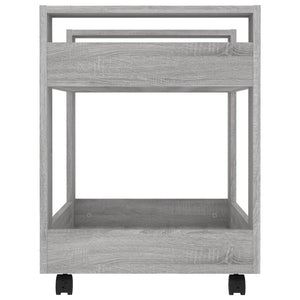 Carrello Scrivania Grigio Sonoma 60x45x60 cm Legno Multistrato cod mxl 37418