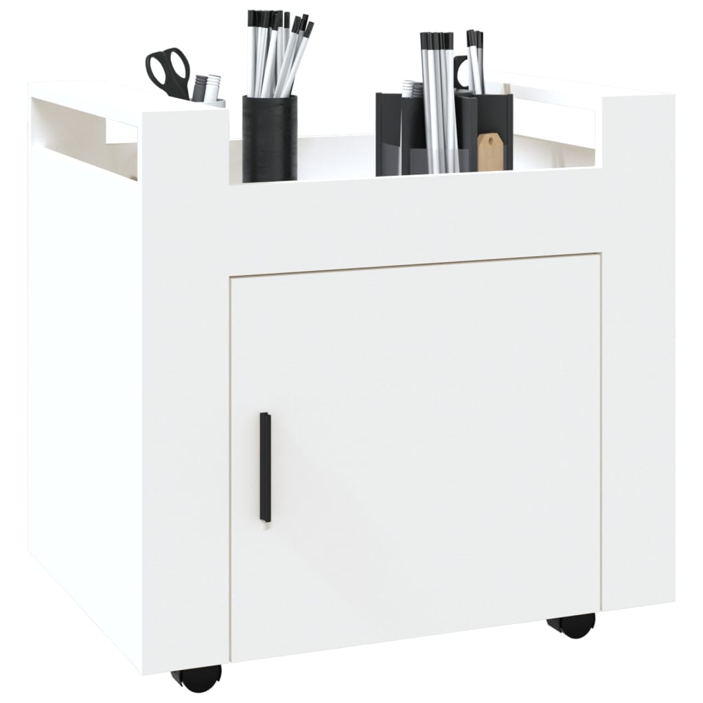 Carrello per Scrivania bianco 60x45x60 cm in Legno Multistrato cod mxl 39186