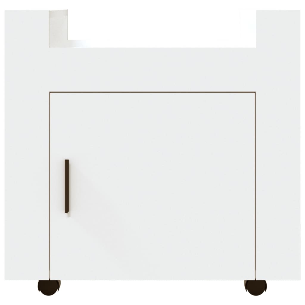 Carrello per Scrivania bianco 60x45x60 cm in Legno Multistrato cod mxl 39186