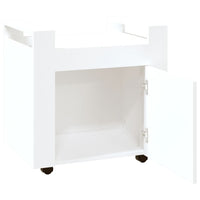 Carrello per Scrivania bianco 60x45x60 cm in Legno Multistrato cod mxl 39186