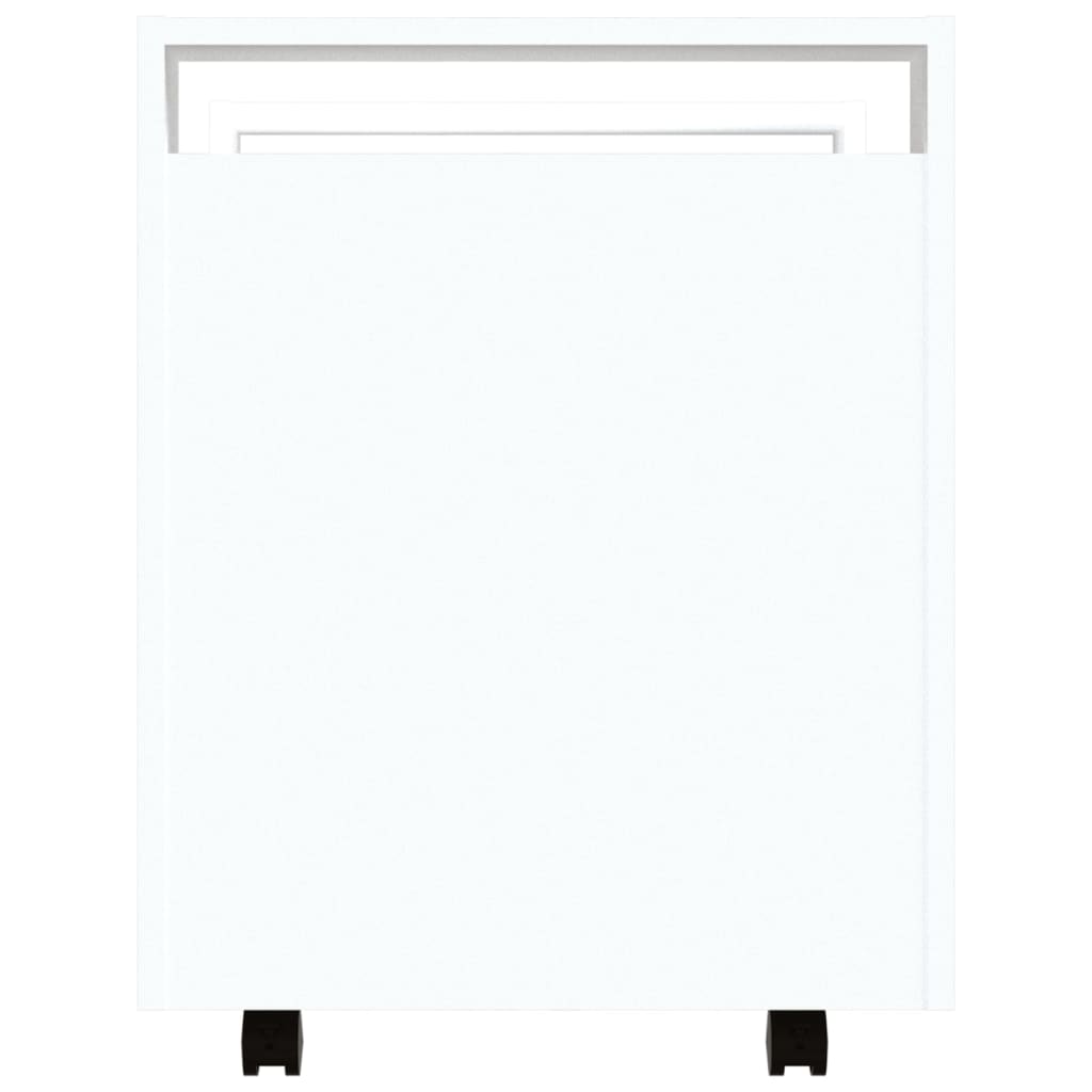 Carrello per Scrivania bianco 60x45x60 cm in Legno Multistrato cod mxl 39186