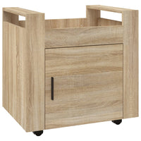 Carrello Scrivania rovere sonoma 60x45x60 cm Legno Multistrato