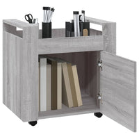 Carrello Scrivania Grigio Sonoma 60x45x60 cm Legno Multistrato