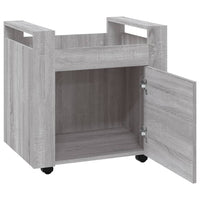 Carrello Scrivania Grigio Sonoma 60x45x60 cm Legno Multistrato