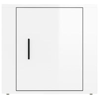 Comodini 2 pz in Bianco Lucido 50x39x47 cm