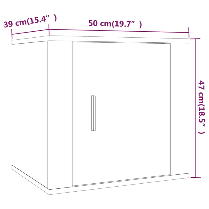 Comodino Rovere Sonoma 50x39x47 cm 816694