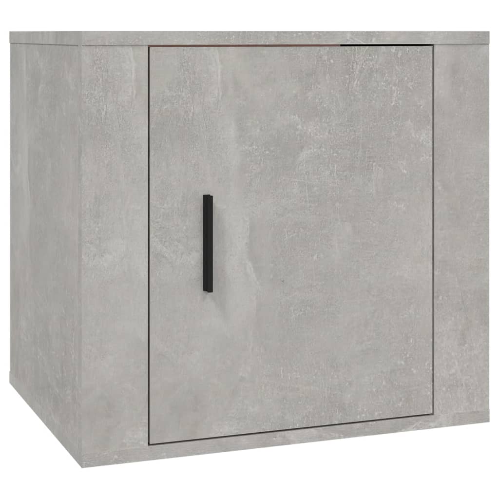 Comodini 2 pz Grigio Cemento 50x39x47 cm