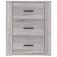 Comodino Grigio Sonoma 50x36x60 cm in Legno Multistrato cod mxl 31187