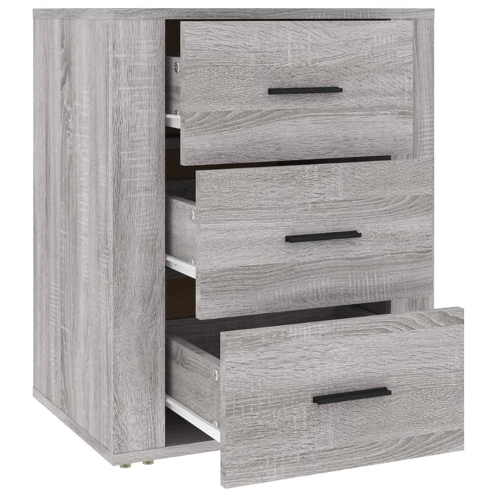 Comodino Grigio Sonoma 50x36x60 cm in Legno Multistrato cod mxl 31187