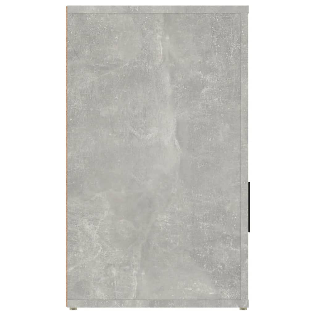 Comodino Grigio Cemento 50x36x60 cm in Legno Multistrato cod mxl 30082