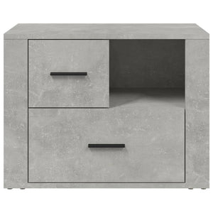 Comodino Grigio Cemento 60x36x45 cm in Legno Multistrato cod mxl 30632