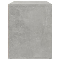 Comodino Grigio Cemento 60x36x45 cm in Legno Multistrato cod mxl 30632