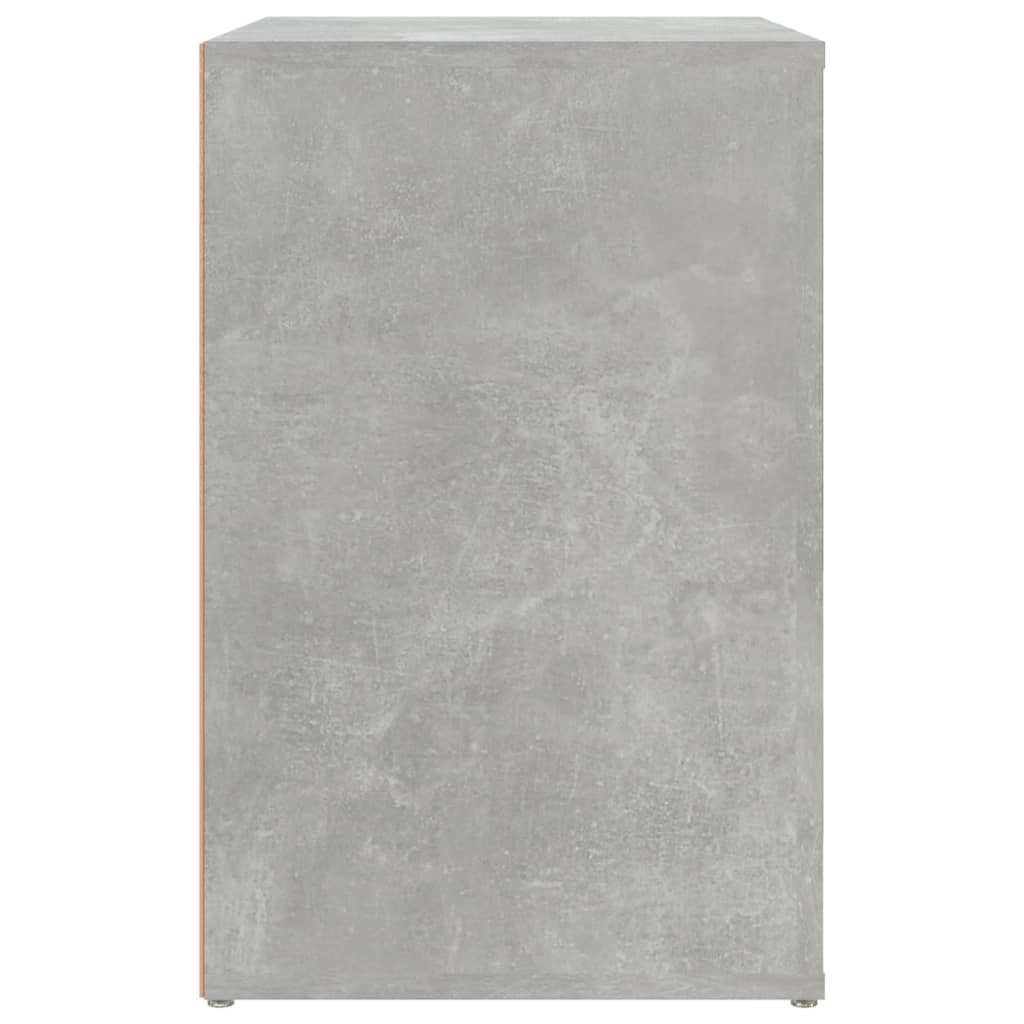 Scarpiera Grigio Cemento 130x35x54 cm in Legno Multistrato 816748